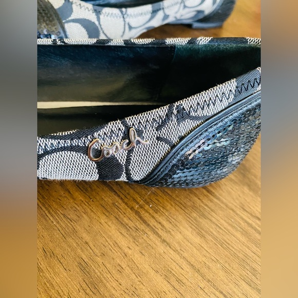 Coach Sequin Monogrammed Ballet Flats - Picture 4 of 7